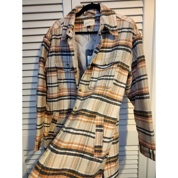NWT Universal Thread Coat Oversized Plaid Quilted Jacket Sz Large - Picture 13 of 13